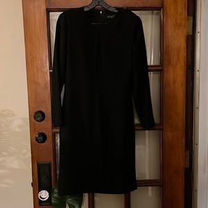 Linda Allard Ellen Tracy black long sleeve dress size 6